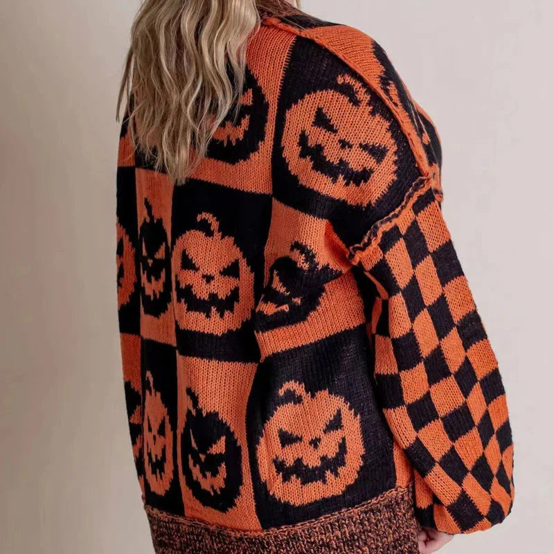 🥳Befristetes Angebot 49% RABATT🎃Halloween Karo-Pullover